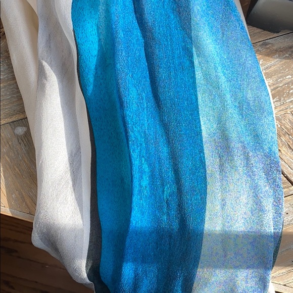 Helmet Lang Silk drape top cinch at waist  102 - Picture 4 of 8